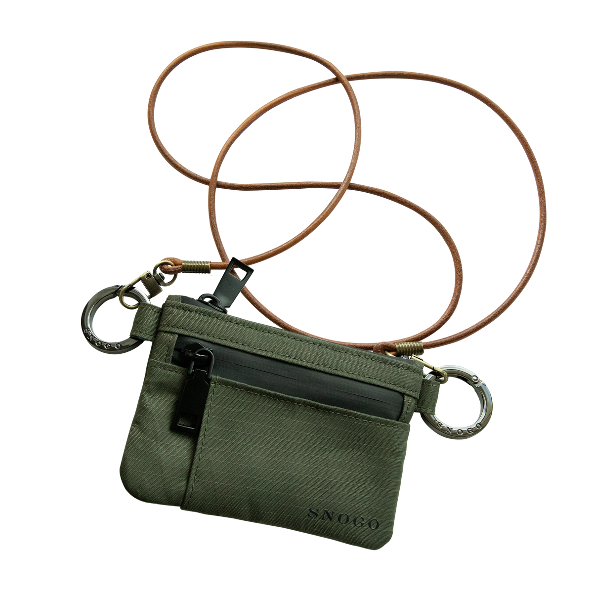 Cartera de viaje | Monedero tipo attaché de 7 bolsillos con llaveros y correa