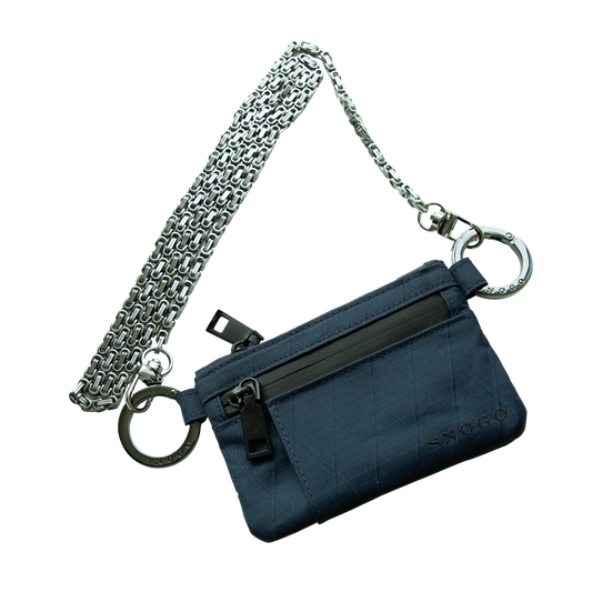 Cartera de viaje | Monedero tipo attaché de 7 bolsillos con llaveros y correa