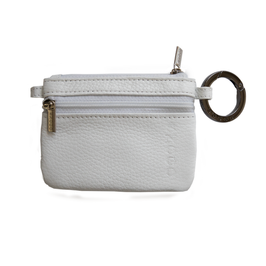 Cartera de 4 bolsillos en piel de lichi