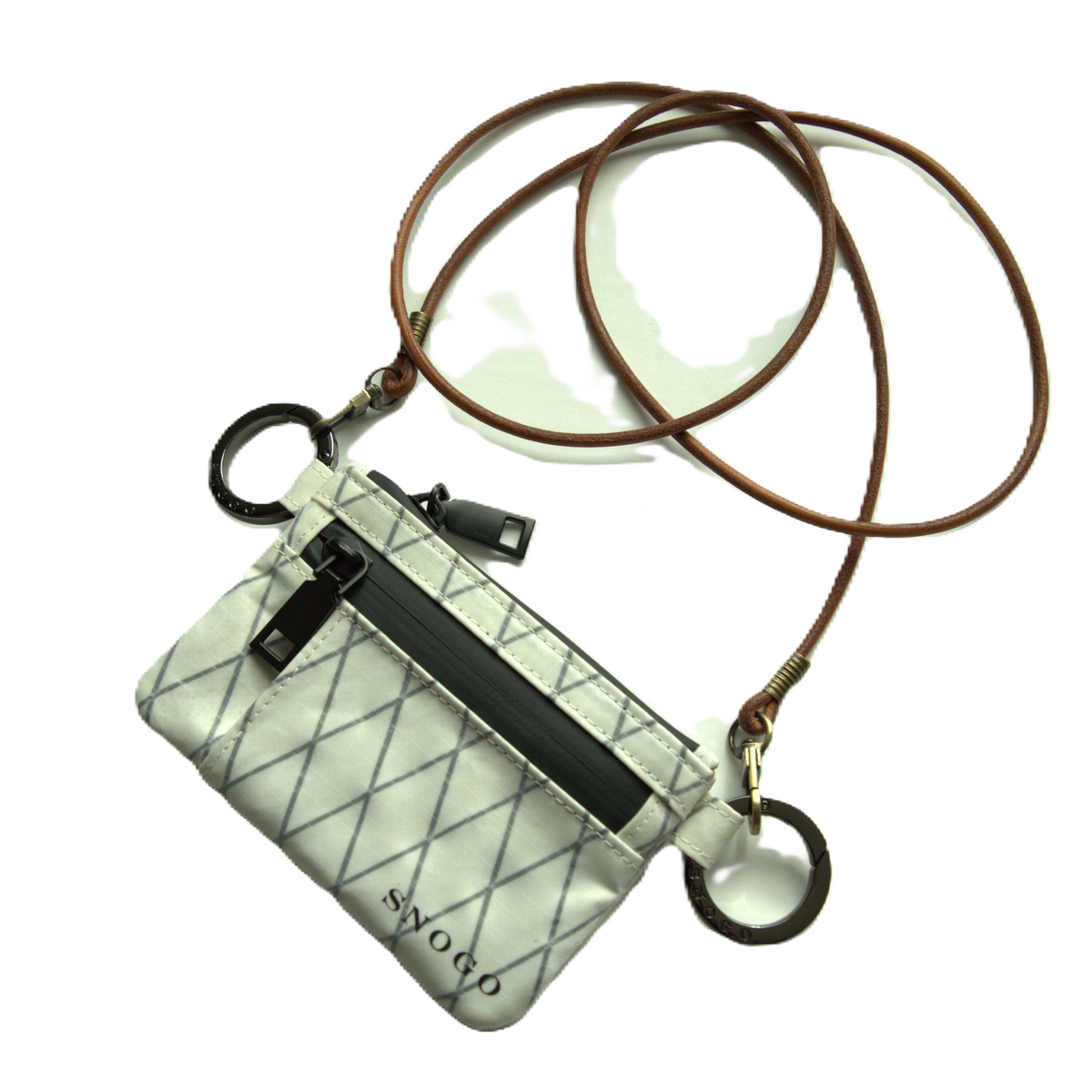 Cartera de viaje | Monedero tipo attaché de 7 bolsillos con llaveros y correa