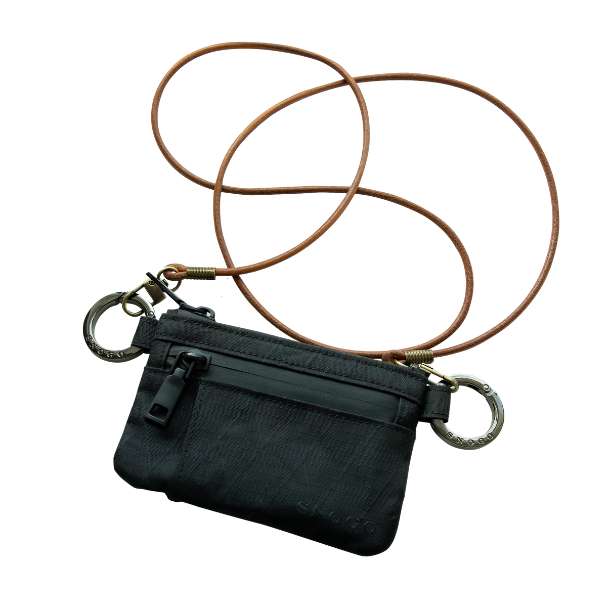 Cartera de viaje | Monedero tipo attaché de 7 bolsillos con llaveros y correa