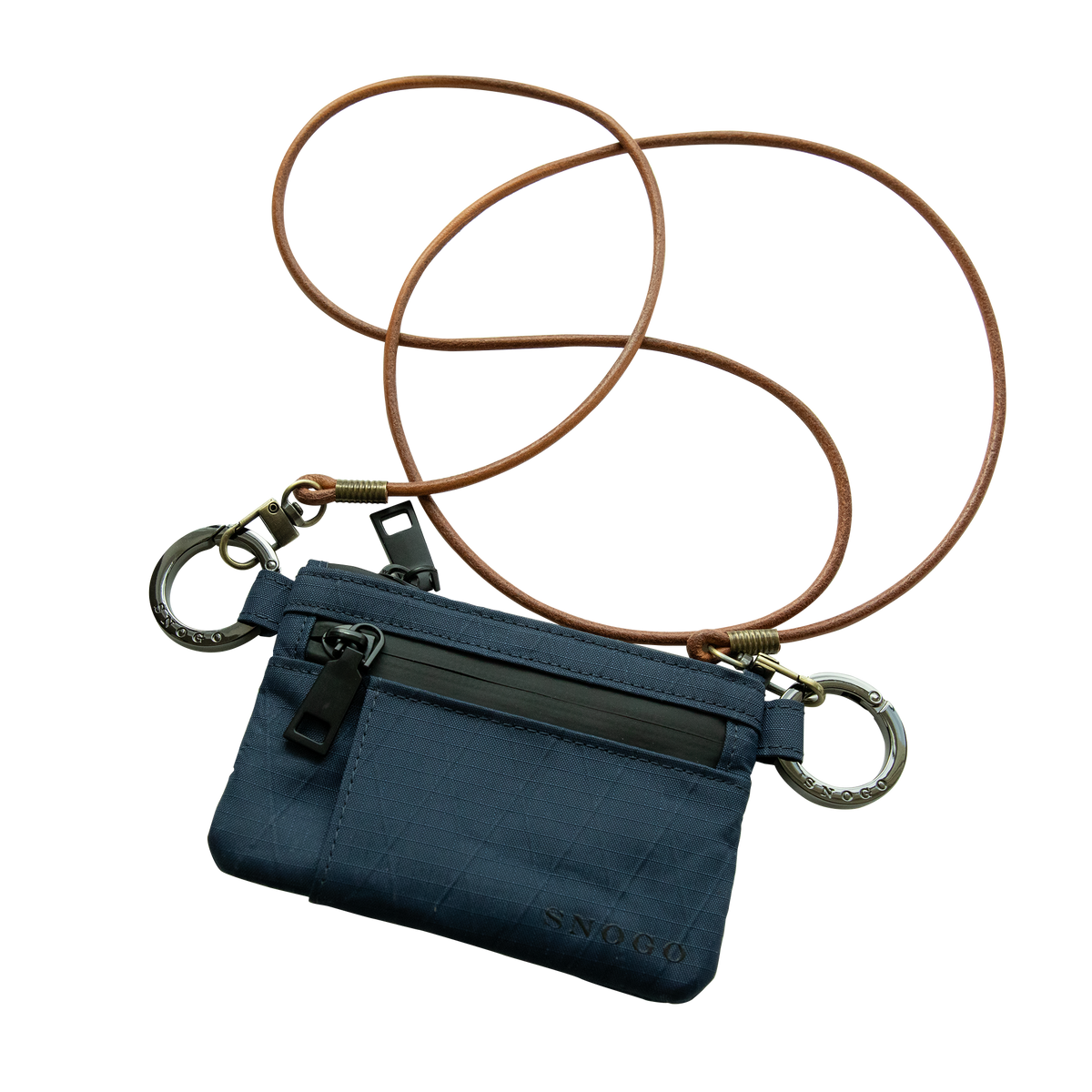Cartera de viaje | Monedero tipo attaché de 7 bolsillos con llaveros y correa