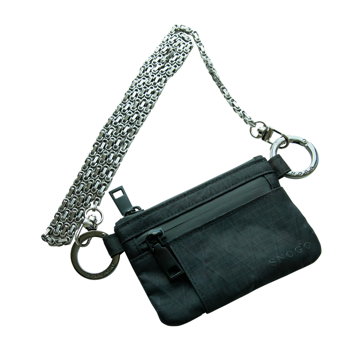 Cartera de viaje | Monedero tipo attaché de 7 bolsillos con llaveros y correa