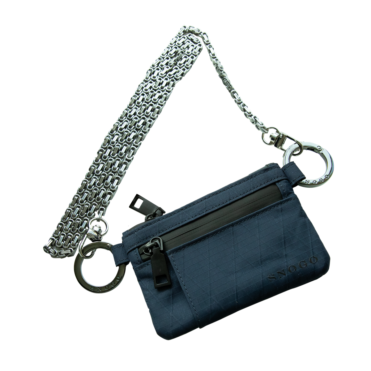 Cartera de viaje | Monedero tipo attaché de 7 bolsillos con llaveros y correa
