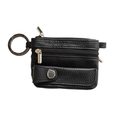 Cartera de 4 bolsillos en piel de lichi