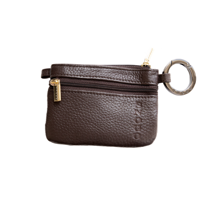 Cartera de 4 bolsillos en piel de lichi