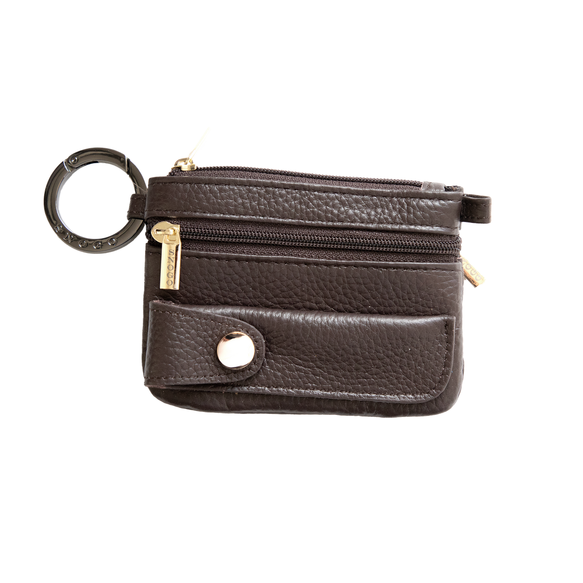 Cartera de 4 bolsillos en piel de lichi